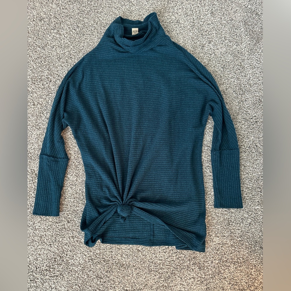 We the free waffle knit sweater